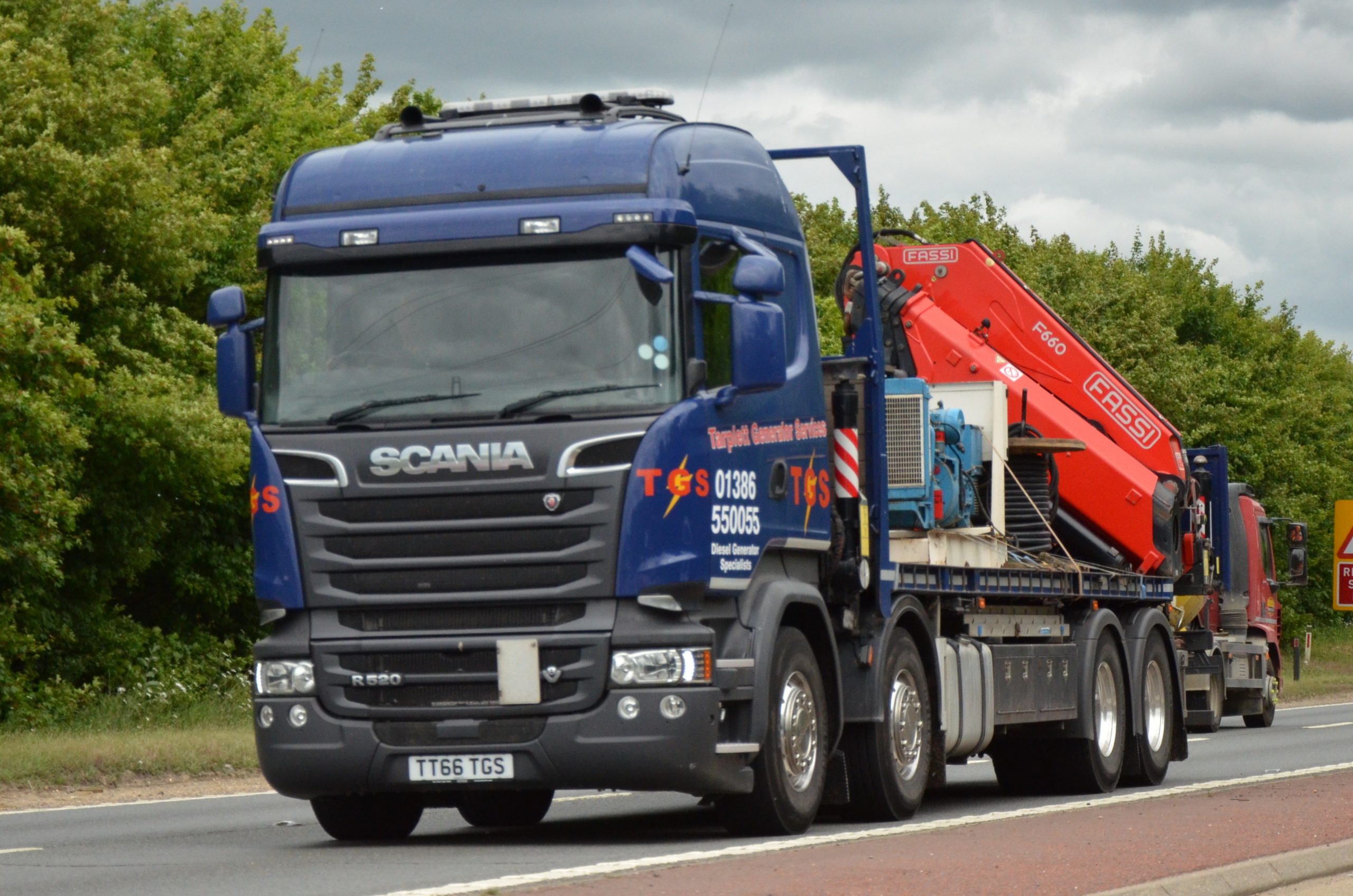 TGS delivery truck with HIAB crane